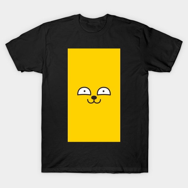 KakaoTalk Friends Muzi Face T-Shirt by icdeadpixels